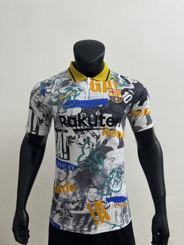 Barca Camisetas de Futbol Player Version 2025-2026 Barcelona Ronaldinho Special Edition Soccer Jersey
