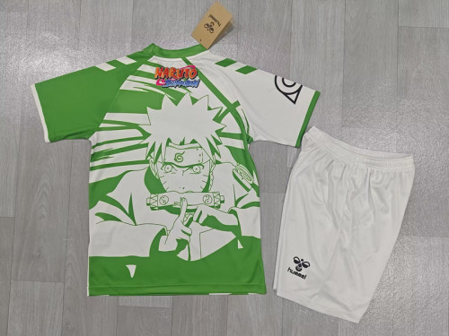 Youth Uniform Kids Kit 2025-2026 Real Betis Naruto Version Soccer Jersey Shorts Child Football Set