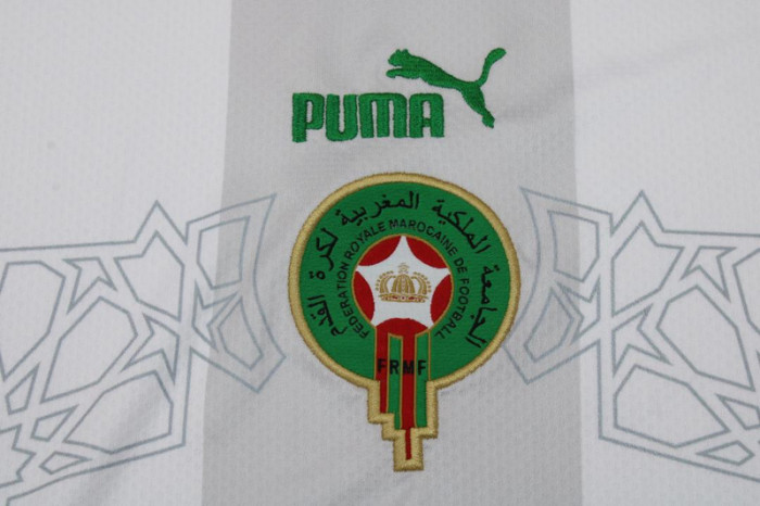 Retro Jersey 2022 Morocco Away White Soccer Jersey Vintage Football Shirt