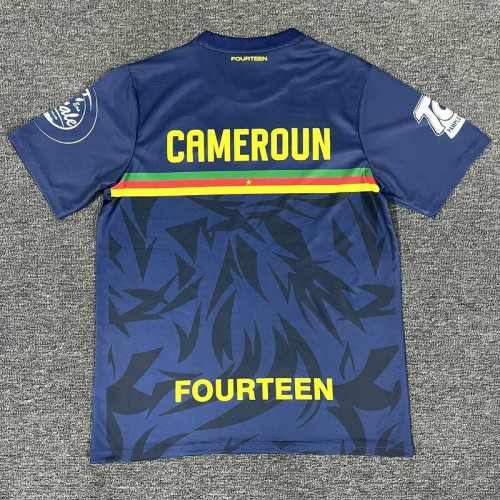 Fan Version 2025 Cameroon Dark Blue Soccer Training Jersey Cameroun Football Shirt