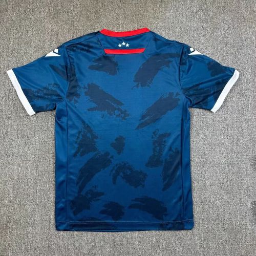 Fans Version 2024-2025 Crvena zvezda Football Shirt Vintage Red Star Belgrade Away Dark Blue Soccer Jersey