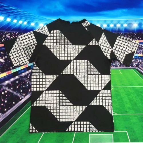 Fan Version 2025-2026 Corinthians Black/White Soccer Training Jersey Football Shirt