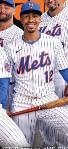 New York Mets 12 Francisco Lindor White MLB Jersey