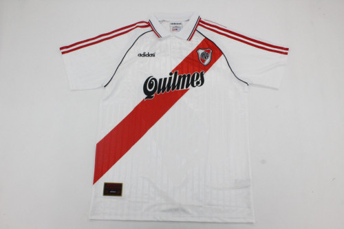 Retro Jersey 1995-1996 River Plate ORTEGA 20 Home Soccer Jersey Vintage Football Shirt