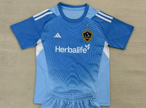 Fan Version 2025-2026 Los Angeles Galaxy Blue Goalkeeper Soccer Jersey LA Galaxy Football Shirt