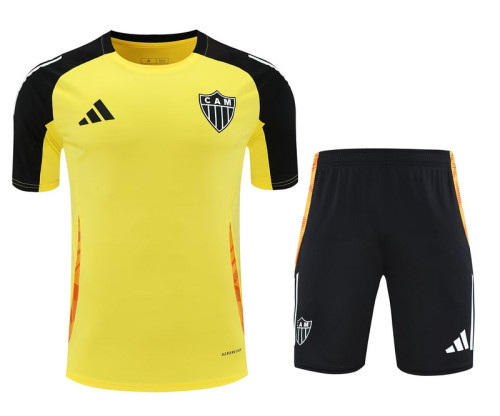 Adult Uniform 2025-2026 Atletico mineiro Yellow Soccer Training Jersey and Shorts Football Kits