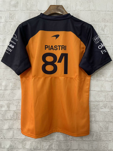2025 Maclaren PIASTRI 81 Yellow Shirt Racing Jersey