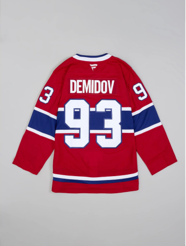 Men's Montreal Canadiens DEMIDOV 93 Red Fanatics Jersey NHL Shirt
