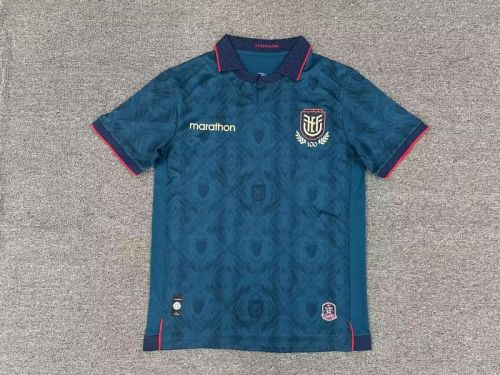 Fans Version 2025 Ecuador Away Dark Blue Soccer Jersey Football Shirt