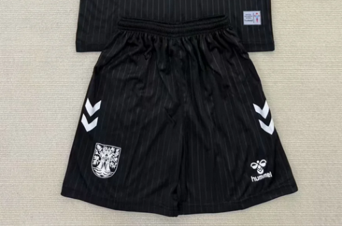 Fans Version 2025-2026 Celtic 100th Anniversary Black Soccer Shorts Football Shorts