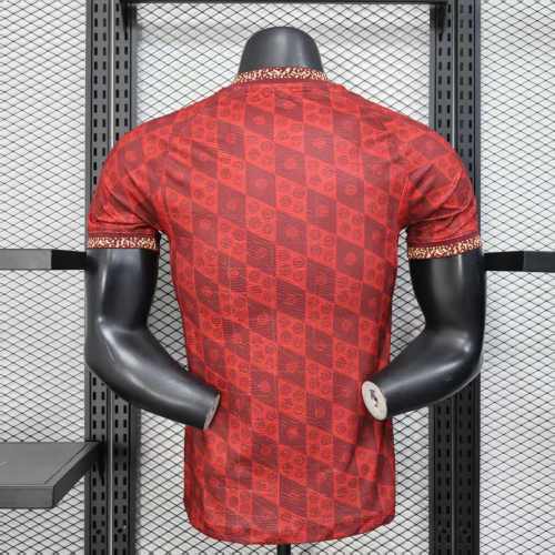 Player Version 2024-2025 Bayern Munich 125th Anniversary Soccer Jersey Bayern Munchen Red/Gold Football Shirt