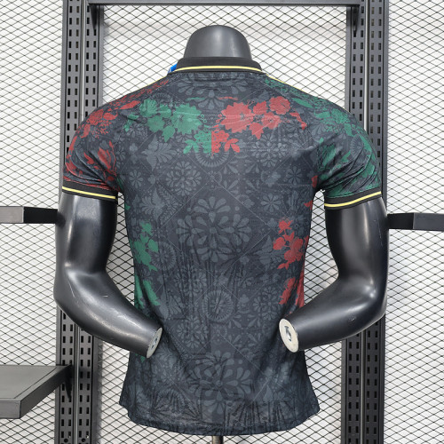 Player Version 2025 Mexico Black/Green/Red Special Version Soccer Jersey Adulto Camiseta de Futbol