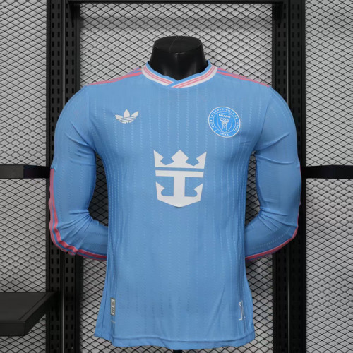 Long Sleeve Player Version 2025-2026 Inter Miami Third Away Soccer Jersey Football Shirt