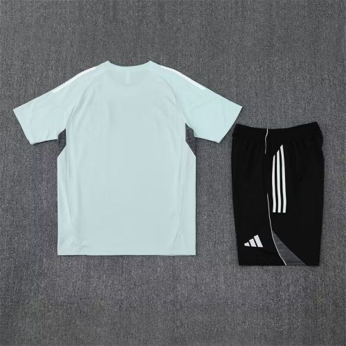 Adult Uniform 2025-2026 Japan Grey Soccer Training Jersey and Shorts Football Kits