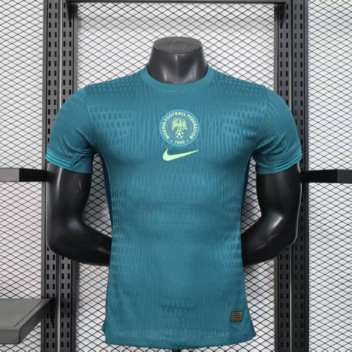 Player Version 2025 Nigeria Away Green Soccer Jersey Football Shirt