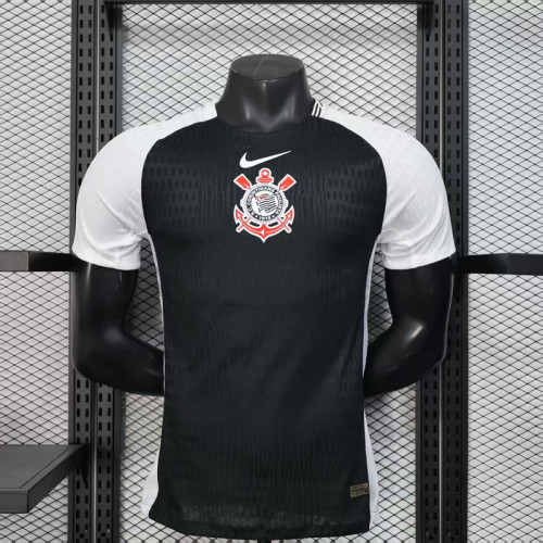 without Sponor Logo Player Version 2025-2026 Corinthians Away Soccer Jersey Camisetas de Futbol