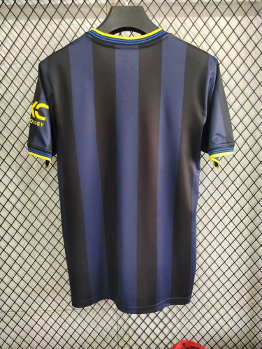 Fan Version 2025-2026 Manchester United Dark Blue Soccer Training Jersey Football Top