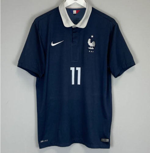 Retro Jersey 2014 France GREZMANN 11 Home Soccer Jersey Vintage Football Shirt