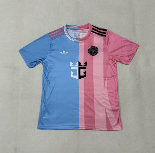 Fan Version 2025-2026 Inter Miami Blue/Pink Special Edition Soccer Jersey Football Shirt