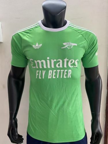 Player Version 2025-2026 Arsenal Green Goalkeeper Footbal Shirt Soccer Jersey