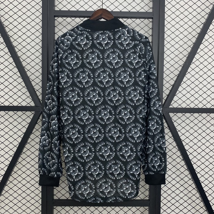 Retro Jersey Long Sleeve 1994-1995 Arsenal Black Goalkeeper Soccer Jersey LS Vintage Football Shirt
