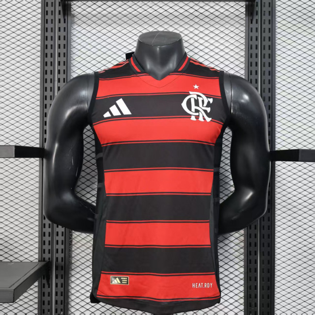 Fan Version 2025-2026 Flamengo Home Soccer Training Vest