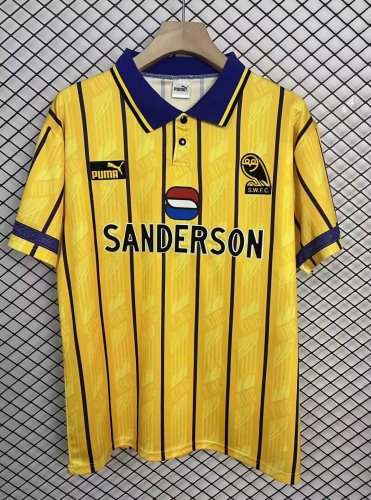 Retro Jersey 1995 Sheffield Wednesday Away Yellow Soccer Jersey Football Shirt