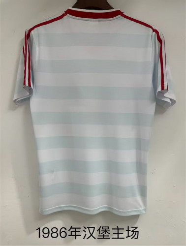 Retro Jersey 1986 HSV Hamburg SV Home Soccer Jersey Hamburger Vintage Football Shirt