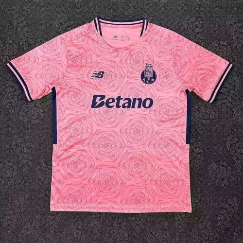 Fan Version 2025-2026 Porto Away Pink Soccer Jersey Football Shirt