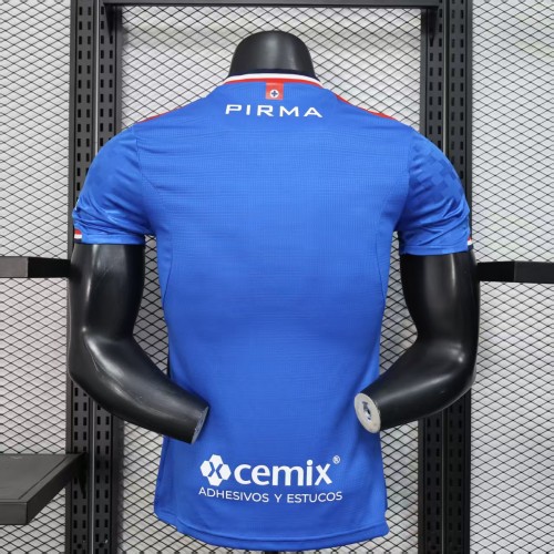 Player Version 2025-2026 Cruz Azul Home Soccer Jersey Football Shirt