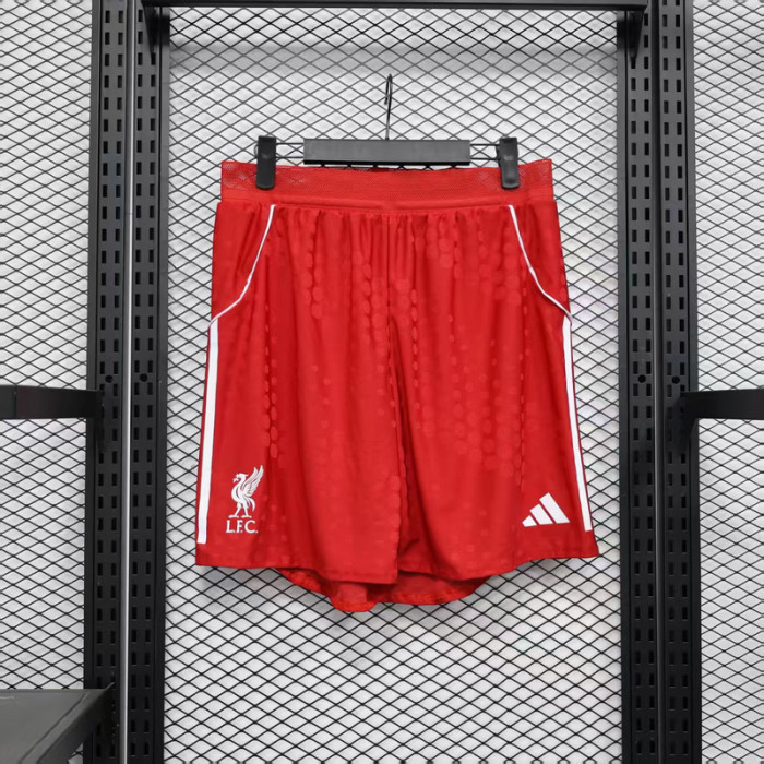 Player Version 2025-2026 Liverpool Home Soccer Shorts Football Shorts