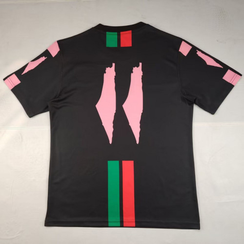 Fan Version 2025-2026 Palestine Black/Pink Special Edition Soccer Jersey FC Palestina Football Shirt