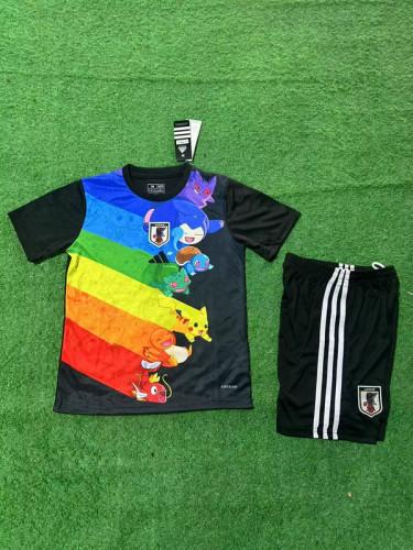Youth Uniform Kids Kit 2025 Japan Comic Soccer Jersey Shorts Child Football Set