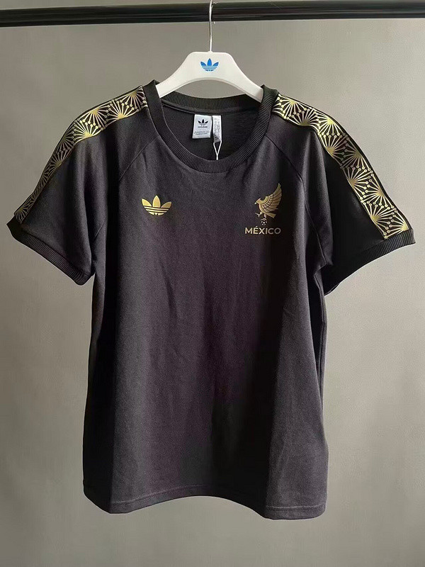 Fan Version 2025 Mexico Black Cotton Soccer Jersey Football Shirt