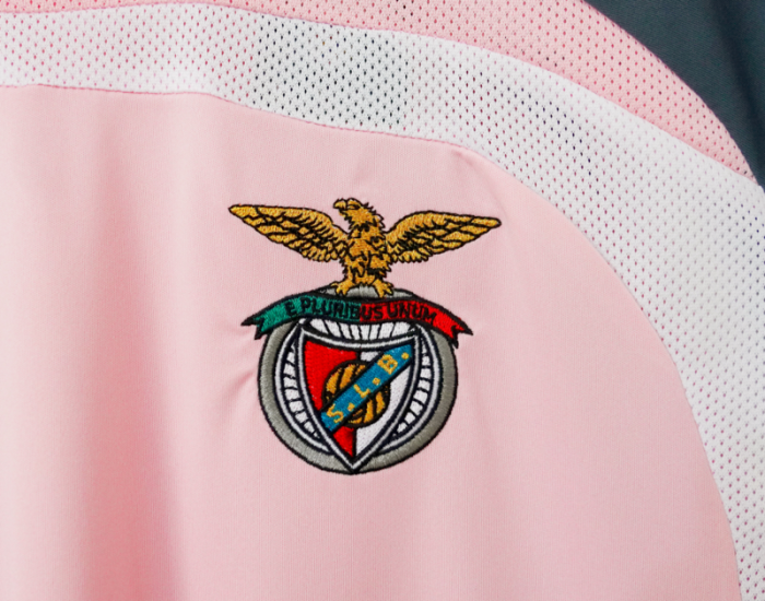 Retro Jersey 2007-2008 SL Benfica Away Pink Soccer Jersey Vintage Football Shirt
