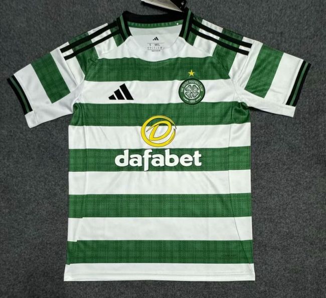 Fan Version 2025-2026 Celtic Home Soccer Jersey Football Shirt