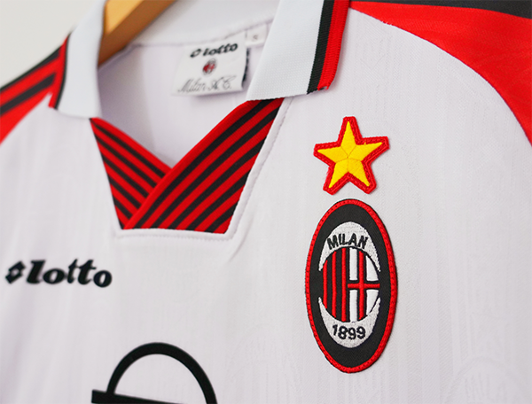 Retro Jersey 1997-1998 AC Milan White Special Edition Soccer Jersey Vintage Football Shirt