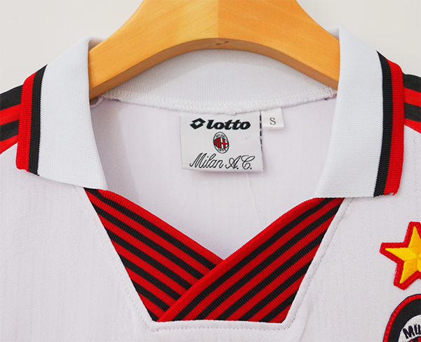Retro Jersey 1997-1998 AC Milan White Special Edition Soccer Jersey Vintage Football Shirt