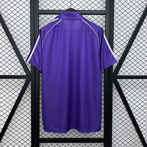 Retro Jersey Real Madrid 1984-1985 Away Purple Soccer Jersey Vintage Football Shirt