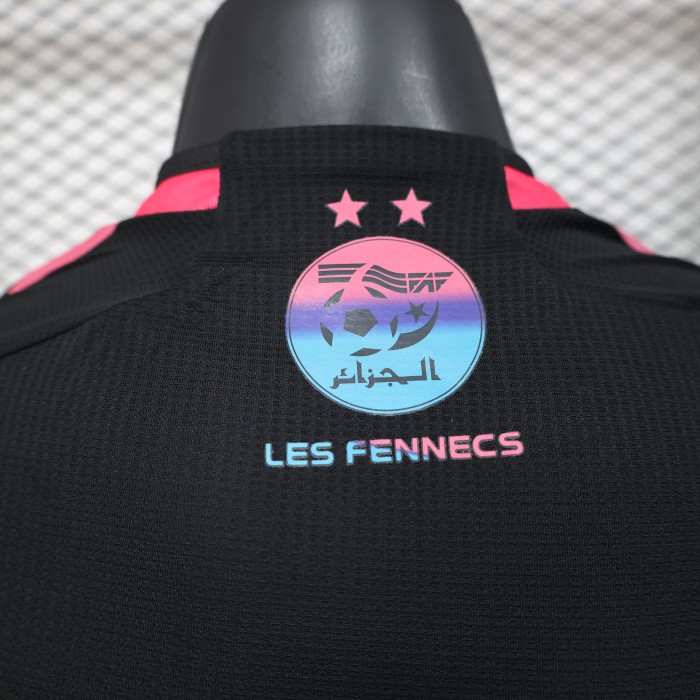 Player Version 2025 Algeria Black/Pink Special Version Soccer Jersey Football Shirt