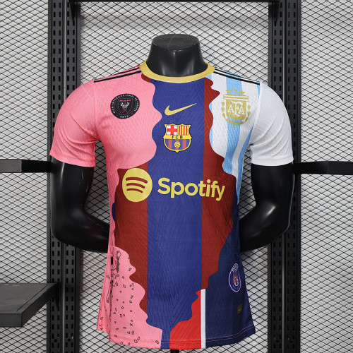 Player Version Messi Team Combine Version 2025-2026 Blank Inter Miami Barcelona Argentina PSG Soccer Jersey Football Shirt