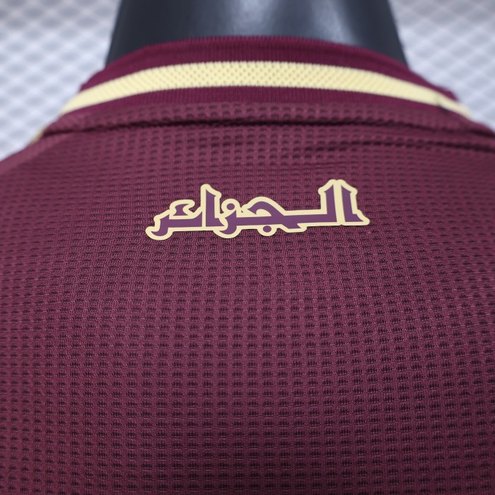 Player Version 2025 Algeria Maroon Special Version Soccer Jersey Football Shirt