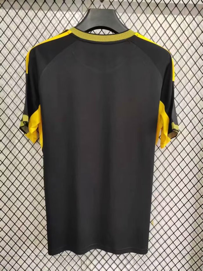 Fans Version 2025-2026 Real Madrid Black/Yellow Special Edition Soccer Jersey Real Football Shirt