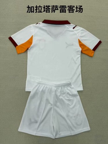 Adult Uniform 2025-2026 Galatasaray Away White Soccer Jersey Shorts Men's Football Kit