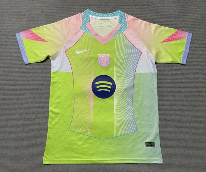 Barca Camisetas de Futbol Fans Version 2025-2026 Barcelona Colorful Special Edition Soccer Jersey