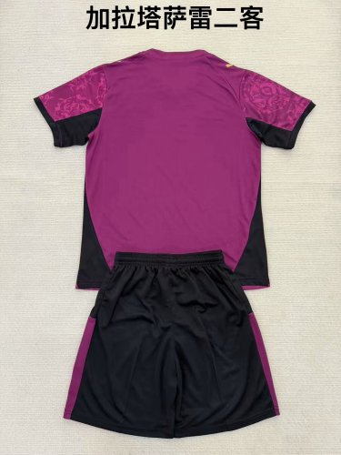 Adult Uniform 2025-2026 Galatasaray Third Away Purple Soccer Jersey Shorts Men's Football Kit