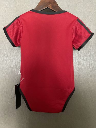 Baby Cloth 2025-2026 Manchester United Home Soccer Jersey Baby Onesies