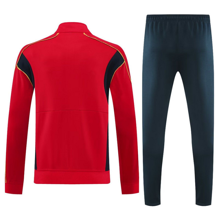 Retro Model 2025-2026 Barcelona Red/Black Soccer Training Jacket Football Jacket and Pants