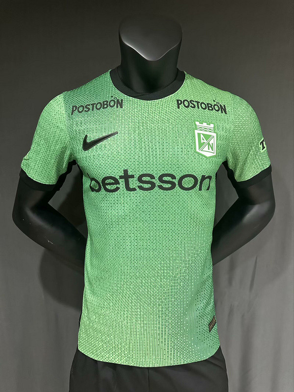 Player Version 2025-2026 Atletico Nacional de Medellin Third Away Green Soccer Jersey