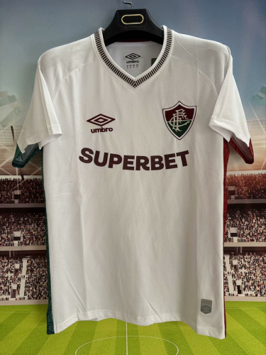 Fan Version 2025-2026 Fluminense Away White Soccer Jersey Football Shirt
